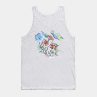 Nasturtium watercolor Tank Top